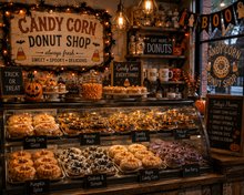 Load image into Gallery viewer, Candy Corn Donut Shop
